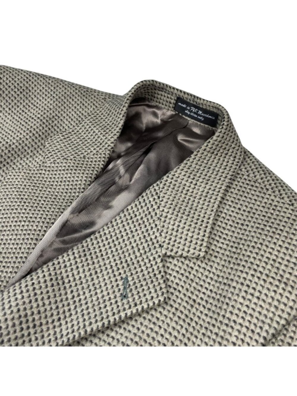 Chereskin Men's Cashmere Blend 3-Button Blazer/Jacket Green Textured • 42R